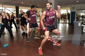Greg Inglis And Ben Te O Join In On A Zumba Class During A Queensland Zumba Queensland Class