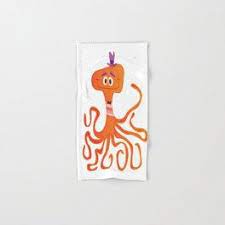 Otto The Octopus Hand Bath Towel Bath Towels Bath Towel
