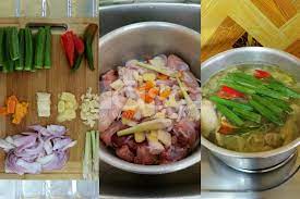 Kaki ayam masak pindang gekruide gestoofde kippenvoeten. Jom Belajar Masak Singgang Ayam Sayur Bendi Makan Pula Dengan Nasi Putih Jangan Lupa Budu Potong Cili Padi