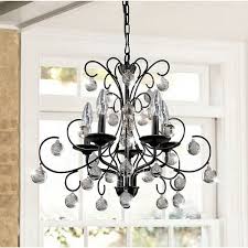 Black Wrought Iron And Crystal Chandelier Messina 5 Light Wrought Iron And Crystal Chandelier Review Wrought Iron Chandeliers Crystal Chandelier Black Crystal Chandelier