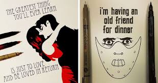 She has a successful career. Artist Spends 365 Days Hand Drawing 365 Movie Quotes Bored Panda