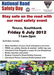 The annual fmcsa road safety art contest invites students to use their creativity to raise awareness of how to stay safe on the road, particularly when driving, biking, or walking around large trucks and buses. Road Safety Poster Indd Cleveland Fire Brigade