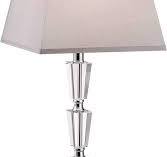 Vienna Full Spectrum Deco Collection 27" Tall Modern Table Lamp Chrome  Finish Metal Stacked Crystal Single Fabric Shade Living Room Bedroom  Bedside ...
