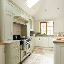 green kitchen cabinets