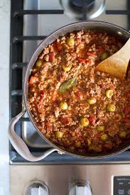 Big Batch Saucy Picadillo Crumb A Food Blog Recipe Picadillo Recipe Picadillo Hearty Meals