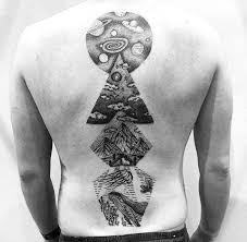 Black And White Space Tattoos For Men 40 Unique Back Tattoos For Men Manly Body Art Design Ideas Back Tattoos For Guys Tattoos For Guys Back Tattoos