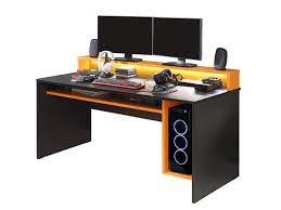 Netter kontakt bei preisnachlas, vorbehaltlos zu empfehlen, vielen dank! Gaming Tisch Schwarz Orange Computerschreibtisch 160 Cm Tezaur