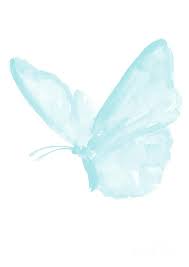 I M In Love With This Baby Blue Butterfly Watercolor Painting Sweet Wall Art For Kids Room Decor Follow Butterfly Watercolor Blue Art Prints Kids Watercolor