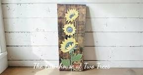Two Trees DIY Class: Sunflower Porch Leaner