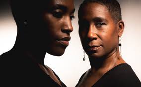 AnJi White and Steve Pickering in key art for “The Last Wife” by Kate  Hennig Timeline Theatre