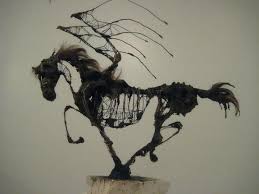 By Victoria Taylor Winged Horse Of The Apocalypse Sculpture Horse Sculpture Winged Horse Art