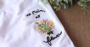 Maybe you would like to learn more about one of these? Diy Customize A T Shirt With A Flower Bouquet Embroidery Perles Co
