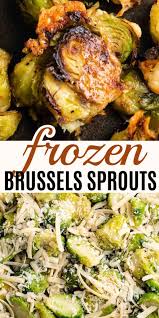 Roasted Frozen Brussels Sprouts Roast Frozen Brussel Sprouts Brussel Sprout Recipes Roasted Frozen Brussel Sprouts Recipe