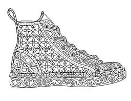 Touch device users, explore by touch or with. Sneaker Zentangle Coloring Page By Pamela Kennedy Tpt