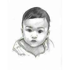 The gesture they show when we are out of town for days makes us feel so important. Baby Boy Pencil Art Portrait Size A4 Rs 800 Piece Picto Design Studio Id 20060059197