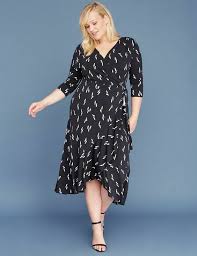 New Lane Bryant Printed 3 4 Sleeve Mate Jersey Wrap Dress Sz 22 24 3x Fashion Clothing Shoes Accessories Womensclothi Jersey Wrap Dress Wrap Dress Dresses