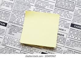 Fake Classified Ad Newspaper Sticky ...