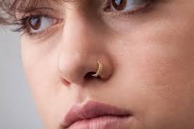 Nose Cuff Gold Nose Ring Tragus Cuff Conch Cuff Helix Etsy Nose Jewelry Nose Ring Gold Nose Rings