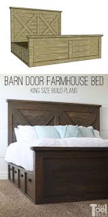 With 14 locations in 4 states you can be sure to sleep on it tonight! King X Barn Door Farmhouse Bed Plans Her Tool Belt Diy Farmhouse Bed Farmhouse Bed Frame Diy King Bed Frame