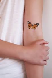 Vintage Orange Butterfly Temporary Tattoo Butterfly Accessoire Butterfly Jewelry Bo Butterfly Hand Tattoo Butterfly Tattoo Designs Butterfly Wrist Tattoo