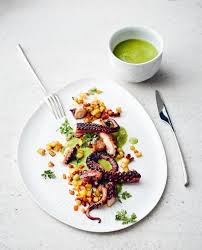 Pulpo Mit Blattsalatsauce Rezept Rezepte Saucen Pulpo Rezepte