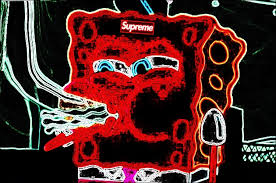 Remove and place on a wire rack to drip. Nickelodeon Spongebob Supreme Neon Image By Ben
