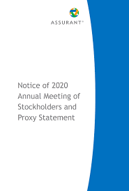 Assurant Inc 2020 Definitive Proxy Statement Def 14a