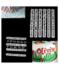 Whether you're baking a birthday cake or decorating cupcakes, we've got your cake decorating supplies covered. Alphabet Number Letter Cake Decorating Mold Fondant Icing Cutter Mould Set Buy Online At Best Price In India Snapdeal