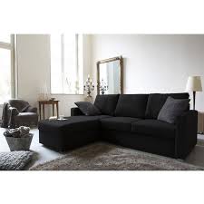 Jules Canape D Angle Convertible Noir Furniture Living Room Designs Cosy Living Room