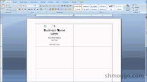 Custom business cards in a range of paper & size styles. Printing Business Cards In Word Video Tutorial Youtube