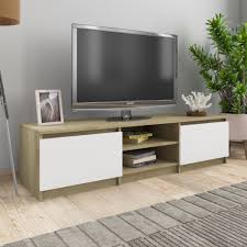 Baugenehmigung größe und bauvarianten dachform wandst&#228;rke &#10003;selber aufbauen und mehr! Tv Schrank Weiss Und Sonoma Eiche 140 40 35 5 Cm Spanplatte Laura Shop