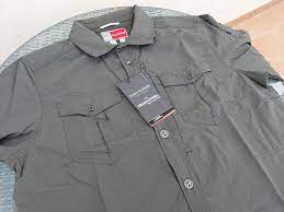 Craghoppers Nat Geo Nosilife Long Sleeve Shirt Button Up Insect Repellant Parchment Color Security Zipper Travel Cloth Travel Outfit Clothes Long Sleeve Shirts