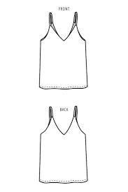 The Ogden Cami Sewing Pattern By True Bias Is A Partially Lined Camisole Tank Top With A V Neck Tank Top Sewing Pattern Top Sewing Pattern Sewing Patterns