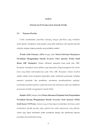 Pengendalian persediaan dan dampaknya bagi perusahaan. Https Eprints Akakom Ac Id 4834 3 3 135610039 Bab 20ii Pdf