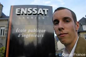 Article sur Thomas Collette, apprenti ingénieur de l'Enssat