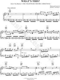 The nightmare before christmas original soundtrack from the book: What S This From The Nightmare Before Christmas Sheet Music In Bb Major Transposable Download Print Sku Mn0057563