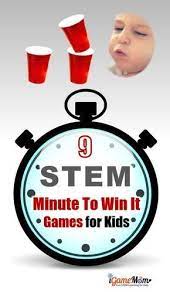 Stem Challenge Easy Minute To Win It Games For Kids Games For Kids Classroom Stem For Kids Building Games For Kids