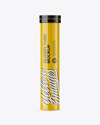 Glossy Tube Mockup Front View In Tube Mockups On Yellow Images Object Mockups Mockup Free Psd Mockup Psd Free Psd Mockups Templates