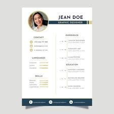 Lecture en cours exemple de cv femme de ménage. Free Vector Minimalist Cv Template