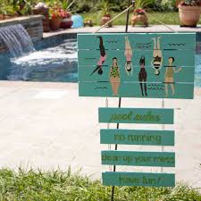 When it comes to making craft ideas with dollar store supplies, i am loving a few of the ideas on pinterest made with dollar tree picture frames, but this creative diy photo idea wins, in my opinion. Diy Pool Rules Sign Chica And Jo
