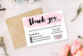 Pin By Yanina Gutierrez On Packaging In 2021 Printable Thank You Cards Business Thank You Notes Thank You Card Design