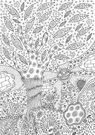 Thus it's perfect time remind yourself your childhood, by coloring, filling, coloring, and painting with mandala coloring book pages. Coloring Page With Surreal Landscape Tree Flower And Sky Vector Zentangle Illustration For Adults Or Kids Zendoodle Vector Art Doodle Cartoon Fairy Tales Graphic Art Tasmeemme Com