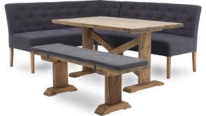 Kitchen nook breakfast set dining table w/corner & bench white & honey pine wood. Siren Dining Table Bench Hydra Corner Bench Set Sterling Furniture Dining Table With Bench Corner Dining Table Corner Bench Dining Table
