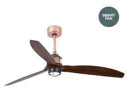 Find indoor ceiling fans at wayfair. Just Fan Led Copper Wood Ceiling Fan Led With Dc Smart Motor Faro