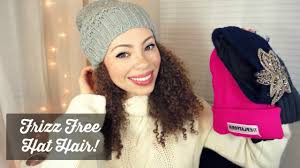 #howtowearabeanie #curlyhair #naturalhair here is my way of wearing a hat or beanie with all my curly hair! Ladies With Big Voluminous Hair How Do You Wear Beanies Femalefashionadvice