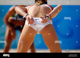 BRAZIL V USA BEACH VOLLEYBALL OLYMPIC STADIUM BEIJING CHINA 19 August 2008  Stock Photo - Alamy