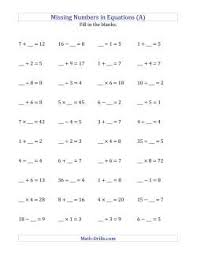 On this printable, students will work six questions starting with two easy problems followed by four more of increasing difficulty. Algebra Worksheets