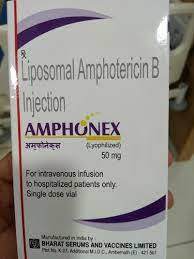 Vials of ambisome liposomal amphotericin b containing 50 mg of amphotericin b are prepared as follows injection of ambisome liposomal amphotericin b should commence within 6 hours of dilution with 5% dextrose injection. Liposomal Amphotericin B Injection Packaging Type Glass Ampoules 50mg Rs 2800 Pack Id 18365281412