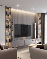 Tv stands & entertainment units └ furniture └ home & garden all categories food & drinks antiques art baby books, comics & magazines business cameras cars. Tv Wall Design Living Room Design Decor Tv Room Design Contemporary Living Room Design