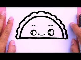See more ideas about lion drawing, cute lion, cartoon lion. How To Draw A Cute Taco Step By Step Very Easy Draw Cute Things Youtube